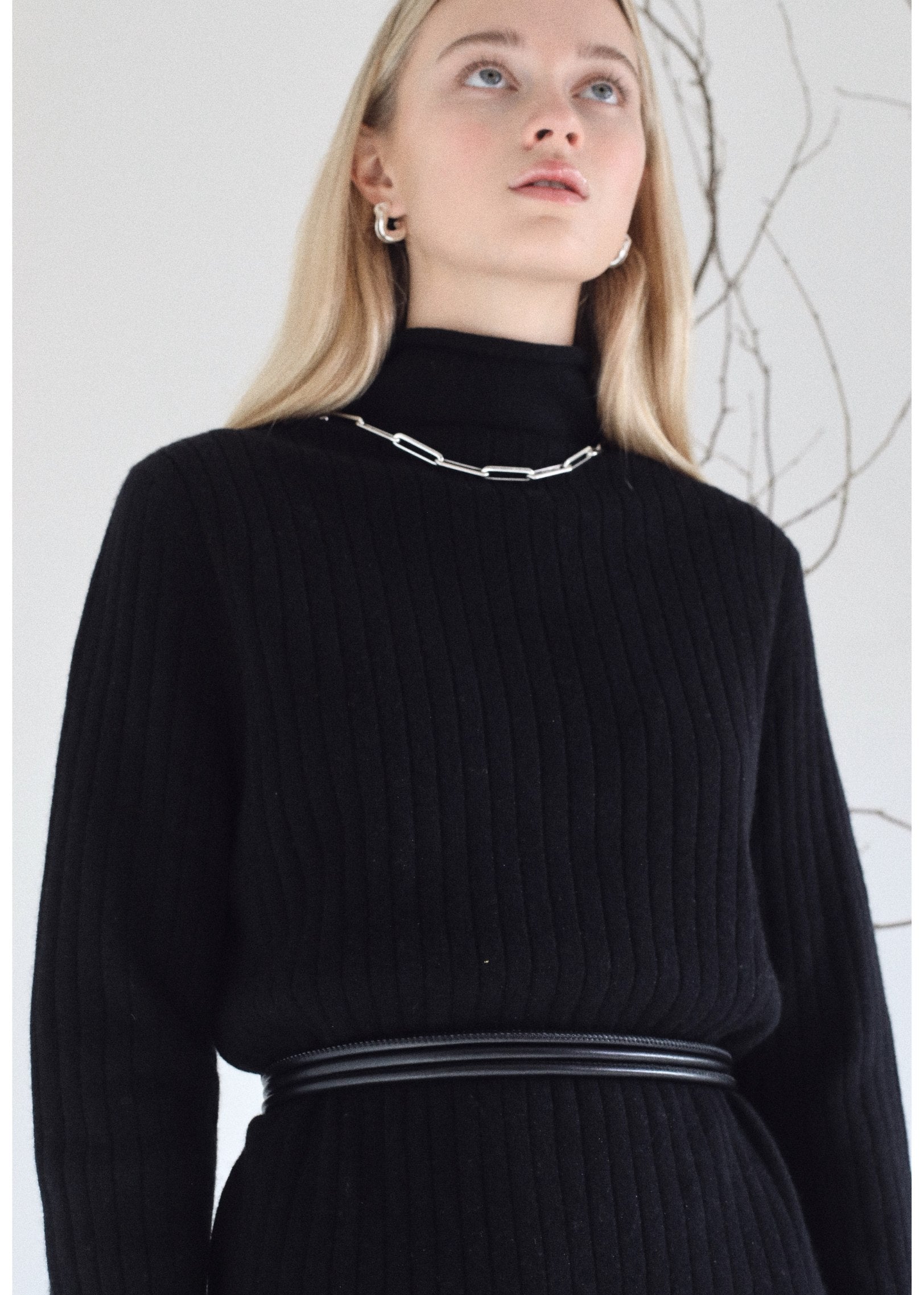 Glenn Cashmere Polo Sweater in Cavier