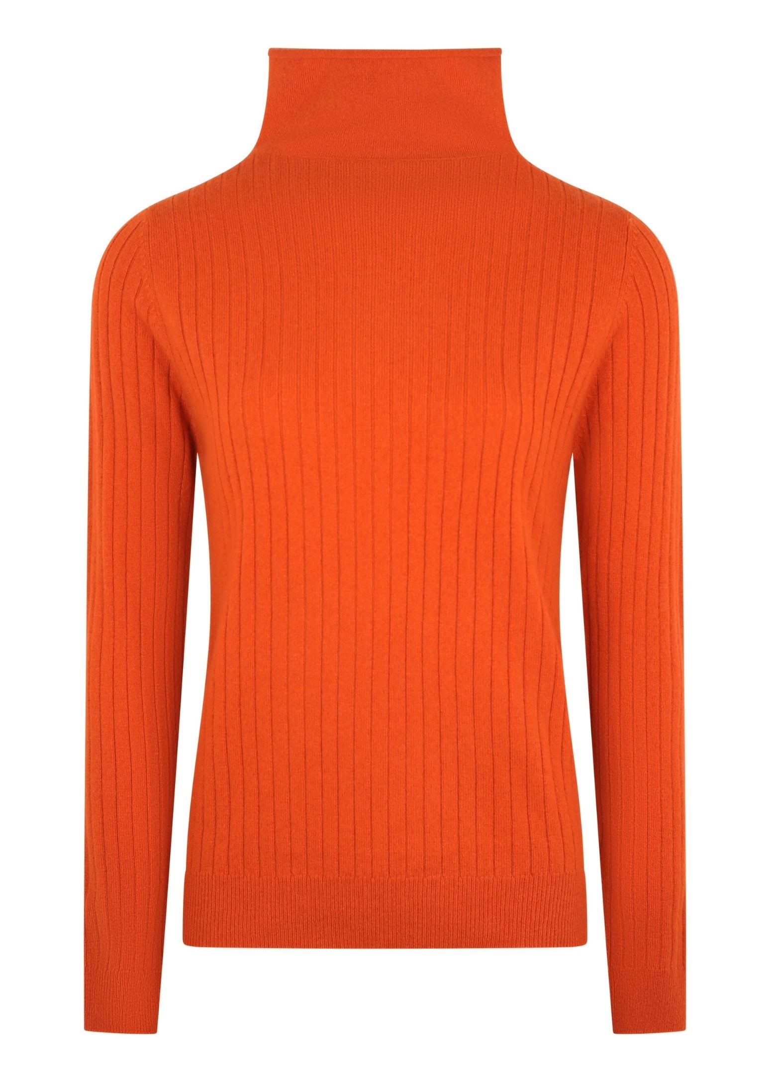 Glenn Cashmere Polo Sweater in Marmalade
