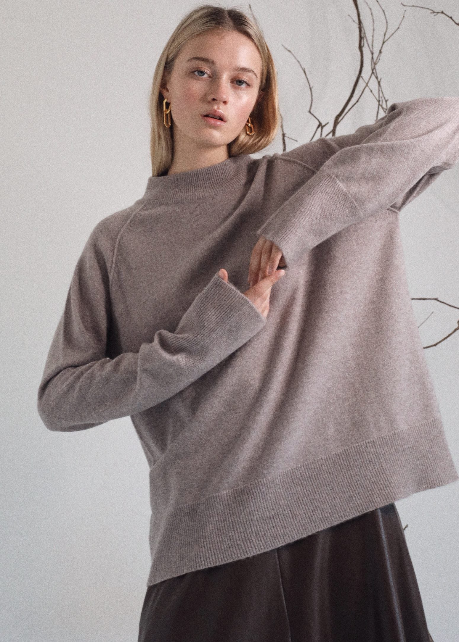 Girolata Cashmere Sweater in Drift