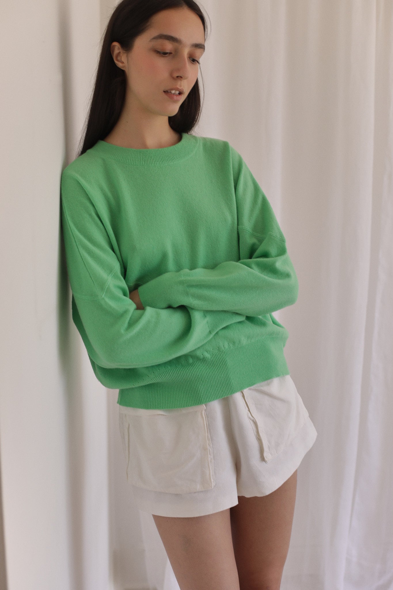 FARAH | Cashmere Sweater in Applefool
