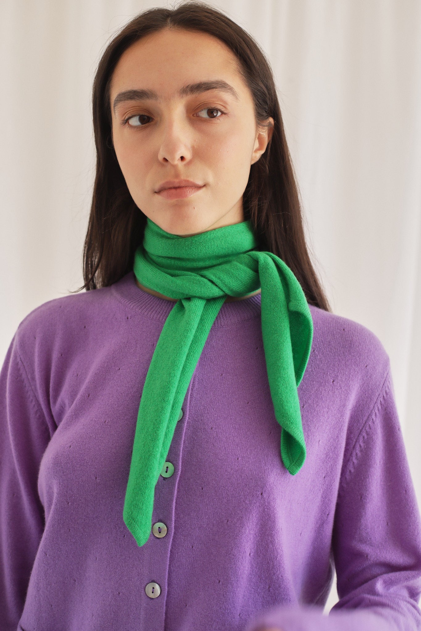 DONAGH | Cashmere Neck Tie in Parrot
