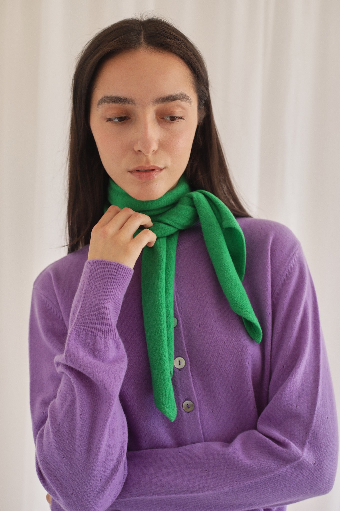 DONAGH | Cashmere Neck Tie in Parrot