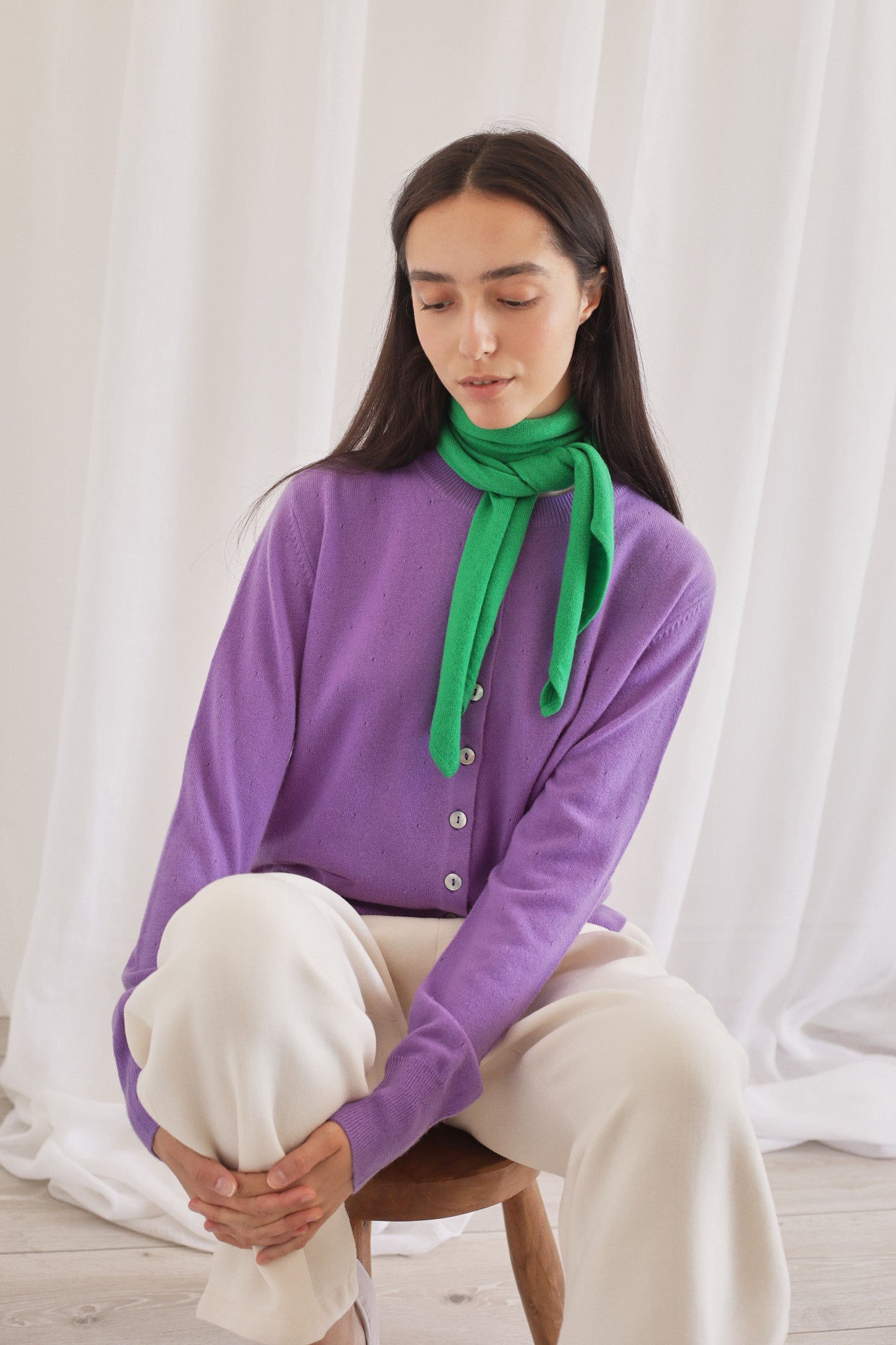 DONAGH | Cashmere Neck Tie in Parrot