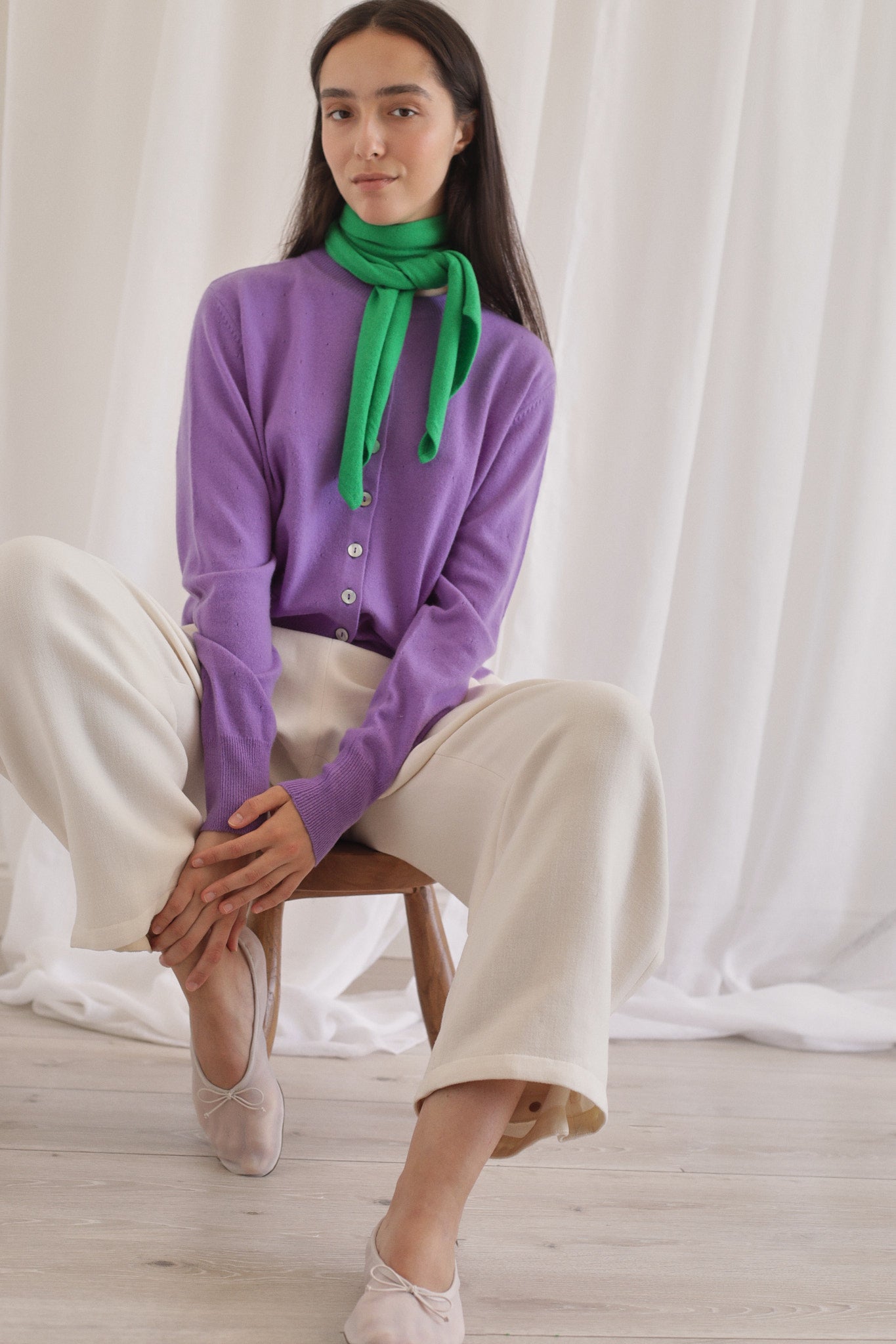 DONAGH | Cashmere Neck Tie in Parrot