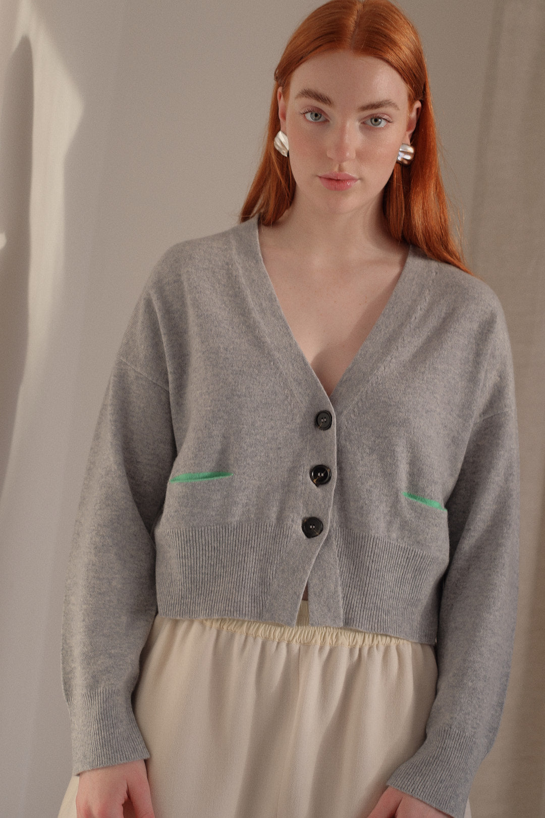 ACHILL | Cashmere Cardigan in Cineral / Applefool