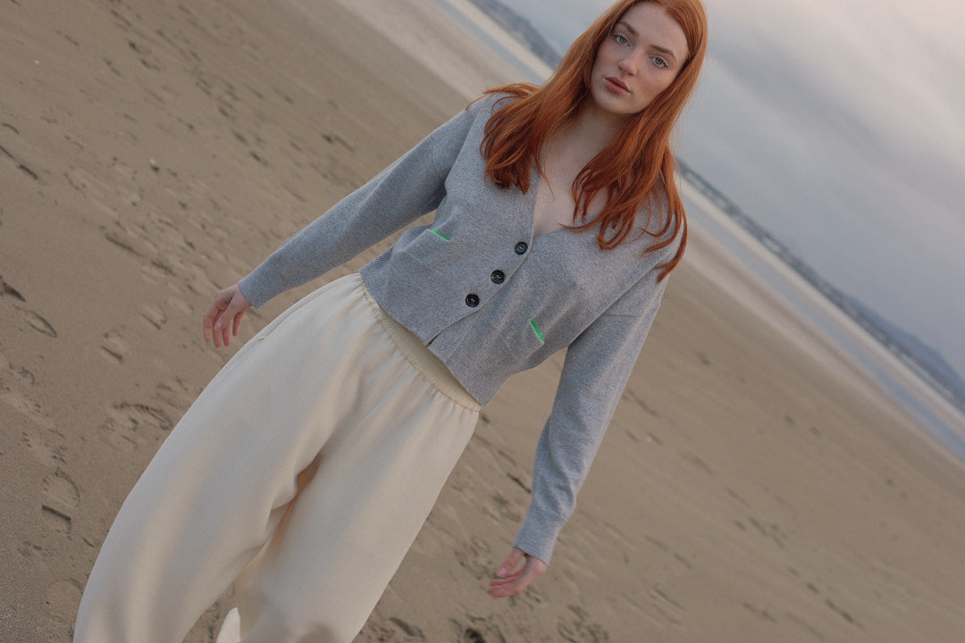 ACHILL | Cashmere Cardigan in Cineral / Applefool