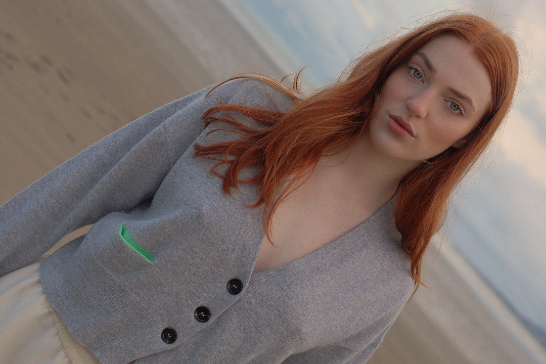 ACHILL | Cashmere Cardigan in Cineral / Applefool