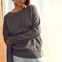 Jack Cashmere Sweater in Thunder