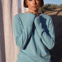 Janie Cashmere Sweater in Heron